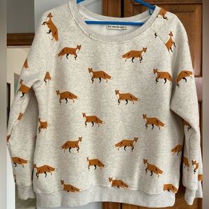 SM Wardrobe Boutique Fox Print Sweatshirt L Large